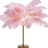 Lampe à poser Feather Palm fuchsia 60cm