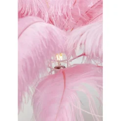 Lampe à poser Feather Palm fuchsia 60cm