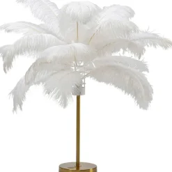 Lampe à poser Feather Palm blanc 60cm