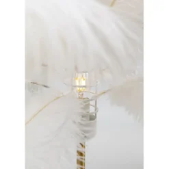 Lampe à poser Feather Palm blanc 60cm