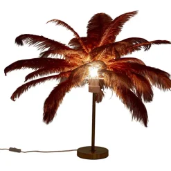 Lampe à poser Feather Palm Rusty Red 60cm