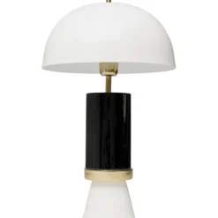 Lampe à poser Josy blanc-noir 51cm