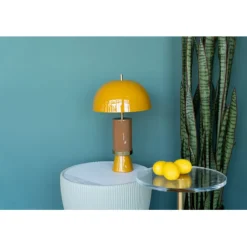 Lampe à poser Josy jaune 51cm