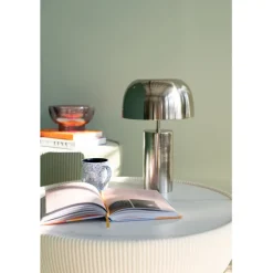 Lampe à poser Loungy chrome 38cm