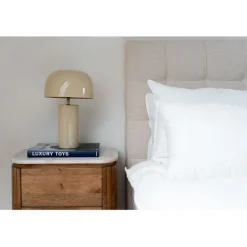 Lampe à poser Loungy écru blanc 38cm