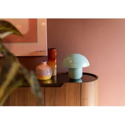 Lampe à poser Mushroom Matt vert menthe 27cm