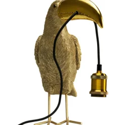 Lampe à poser Toucan doré 42cm