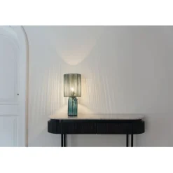 Lampe à poser Veccio bleu 42cm