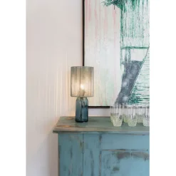 Lampe à poser Veccio bleu 42cm