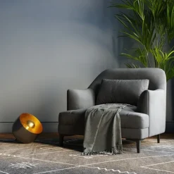 Lampe de sol Apollon Smooth Graphite Ø28cm