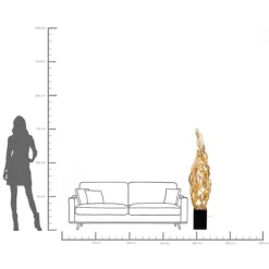 Lampe sur pied Jungle Club 150cm