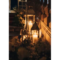 Lanterne Giardino argenté (4/Set)