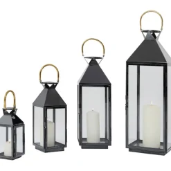 Lanterne Giardino noir (4/Set)
