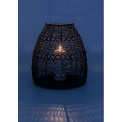 Lanterne Hayat noir 37cm