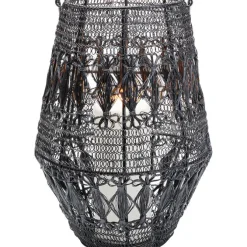 Lanterne Hayat noir 33cm