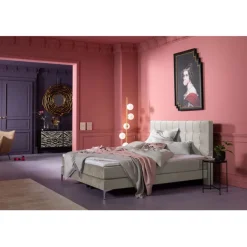 Lit boxspring Benito Star crème 180x200