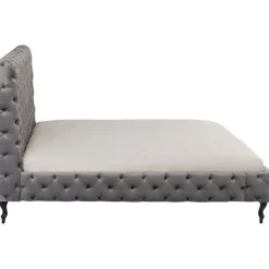 Lit Desire haut gris argenté 180x200cm