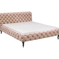 Lit Desire velours écru 180x200cm