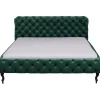 Lit Desire velours vert 180x200cm