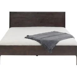 Lit en bois Brooklyn noyer 160x200