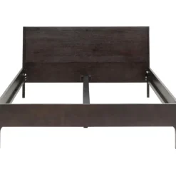 Lit en bois Brooklyn noyer 160x200
