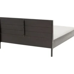 Lit en bois Brooklyn noyer 160x200
