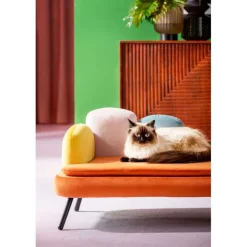 Lit pour chien/chat Diva orange