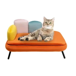 Lit pour chien/chat Diva orange
