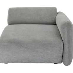 Lucca élément d angle droite gris 89cm
