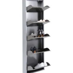 Meuble à chaussures Caruso 5 alu brossé