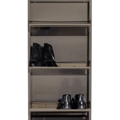 Meuble à chaussures Caruso 3 argenté (Mailorder)