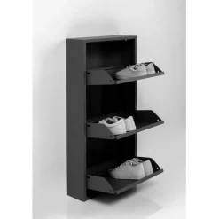Meuble à chaussures Caruso 3 noir (MO)