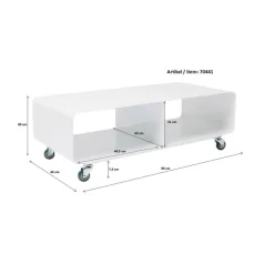 Meuble bas Lounge M gris 90x30cm