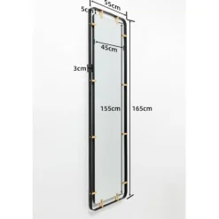 Miroir Betsy Frame métal 55x165cm