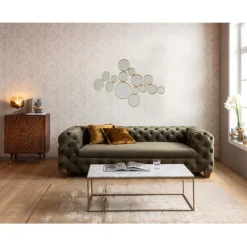 Miroir Bubbles laiton 138x93cm