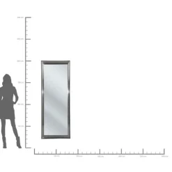 Miroir Frame Eve argenté 180x90cm