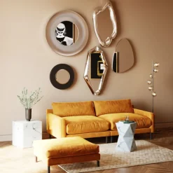 Miroir Hologram argenté 117x68cm