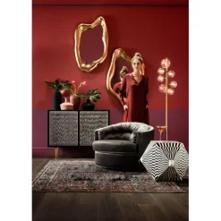 Miroir Hologram doré 117x68cm