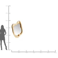 Miroir Hologram doré 117x68cm