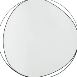 Miroir mural Bonita noir Ø80cm