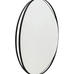 Miroir mural Bonita noir Ø80cm
