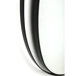 Miroir mural Bonita noir Ø80cm