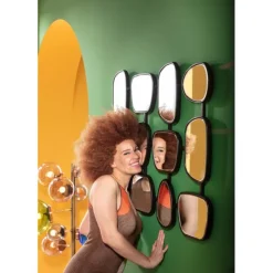 Miroir mural Nastro noir 80x114cm