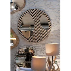 Miroir mural Tahiti Ø67cm