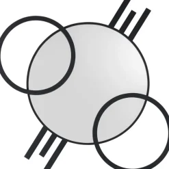 Miroir mural Triple Cercle 124x119cm