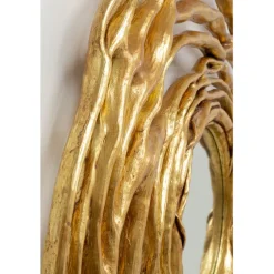 Miroir mural Twiggy doré Ø121cm