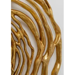Miroir mural Twiggy doré Ø121cm