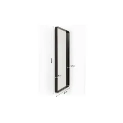 Miroir Ombra Soft noir 120x60cm