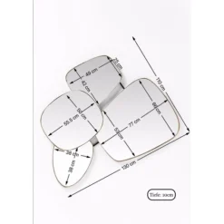Miroir Shapes 130x110cm