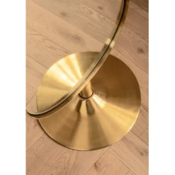 Miroir sur pied Curve laiton 40x170cm